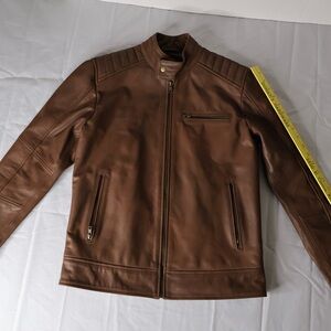 Men's Classic Brown Leather Jacket